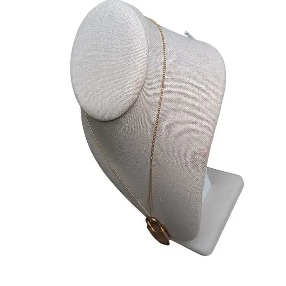 Authentic Louis Vuitton Brass Lock & Key Necklace on Gold Plated Chain - Picture 6 of 12